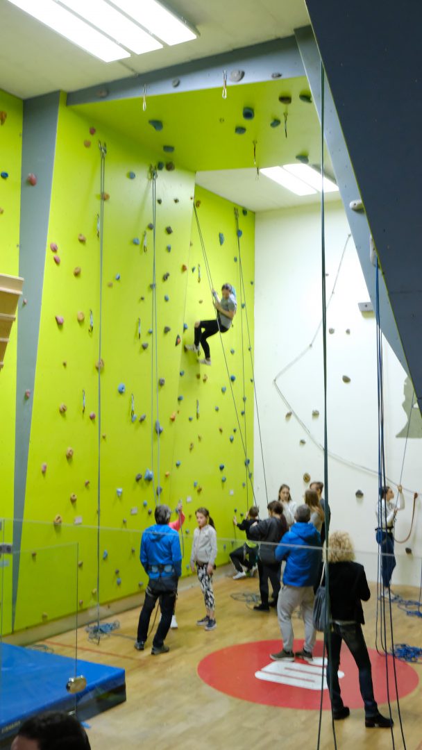 Climbing hall opening